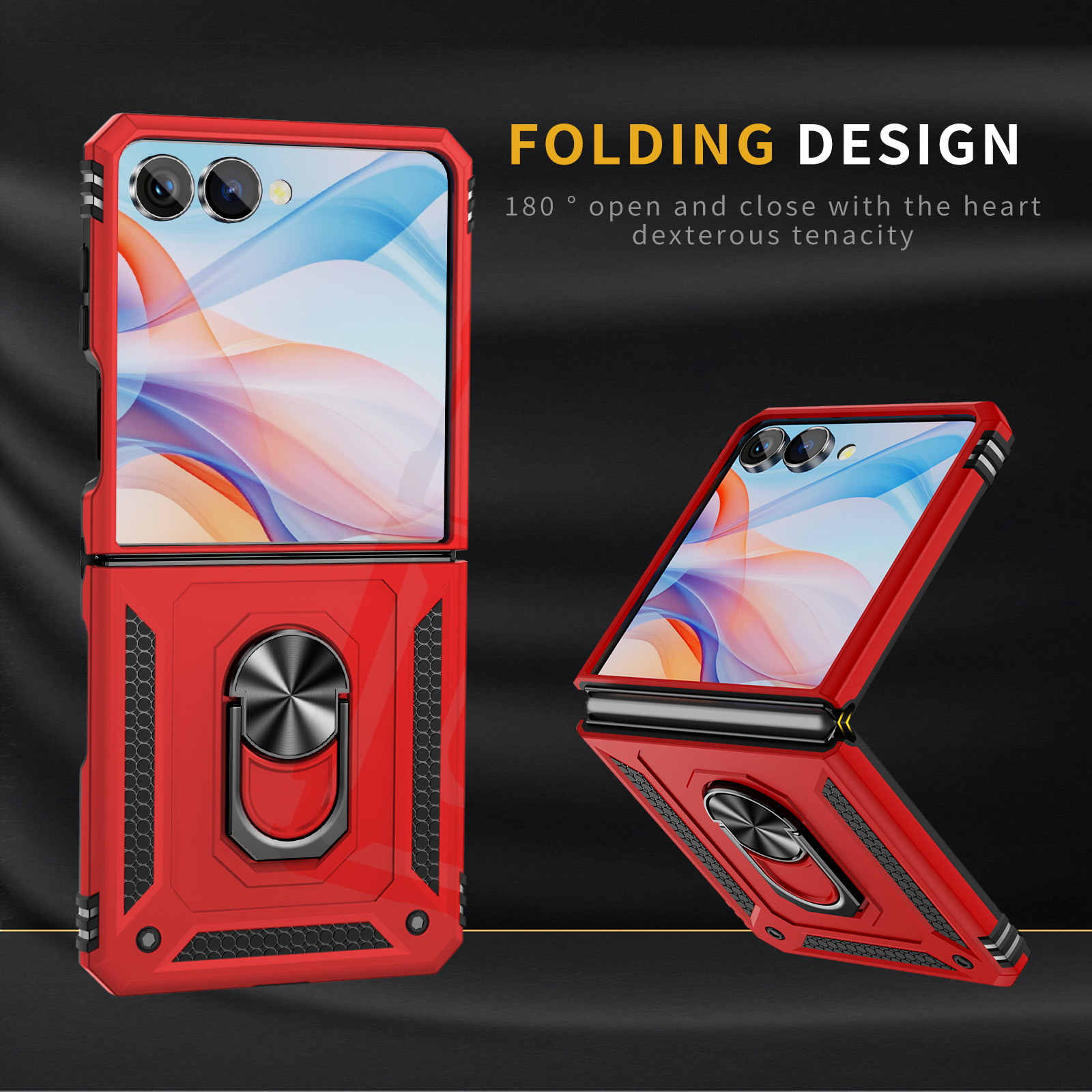 Phone Kickstand Ring - Military-grade Shockproof Phone Case For Samsung