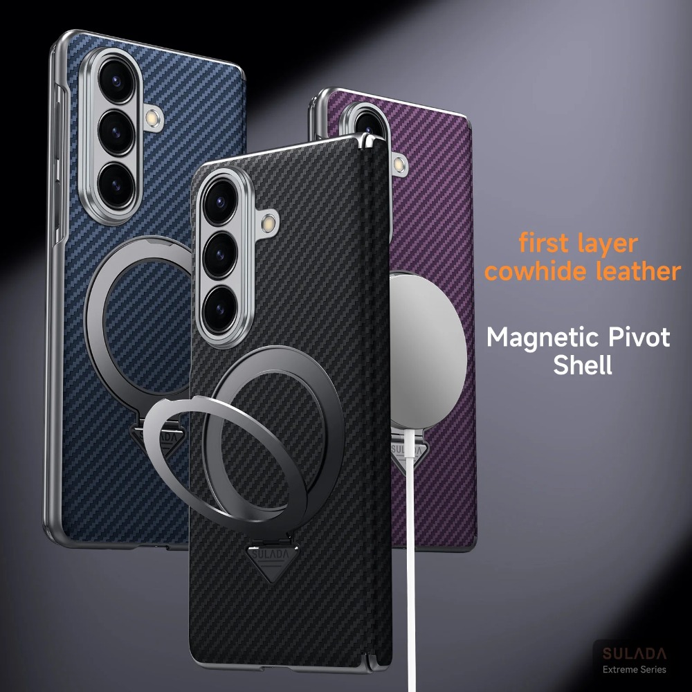 Phone Kickstand Ring - Business Carbon Fibre Magnetic Ring Stand