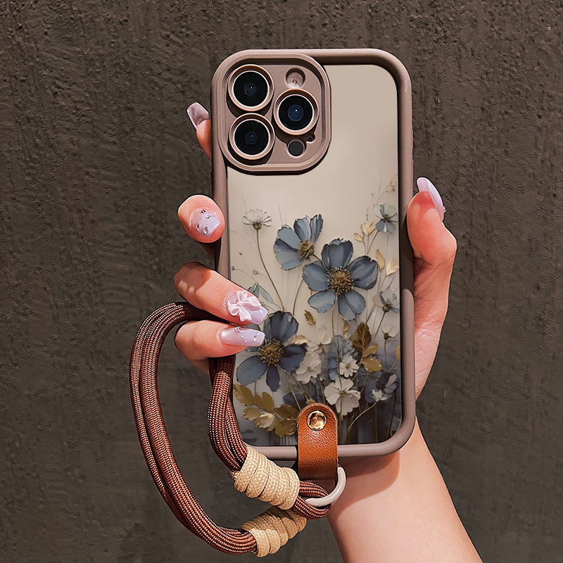Blue Flower Lanyard Strap Rope - Lanyard Phone Strap review and price