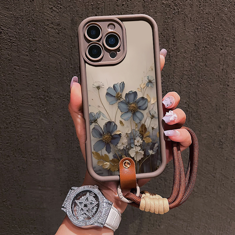 Blue Flower Lanyard Strap Rope - Lanyard Phone Strap review and price