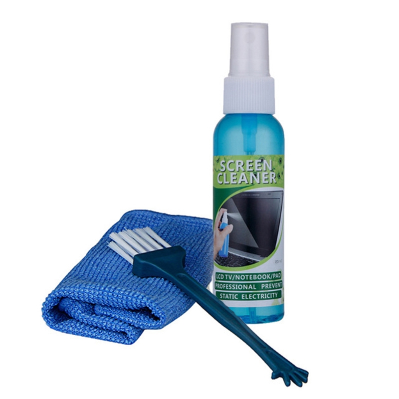 1 Set Brush Cloth Liquid High  - Screen Cleaner Spray review and price
