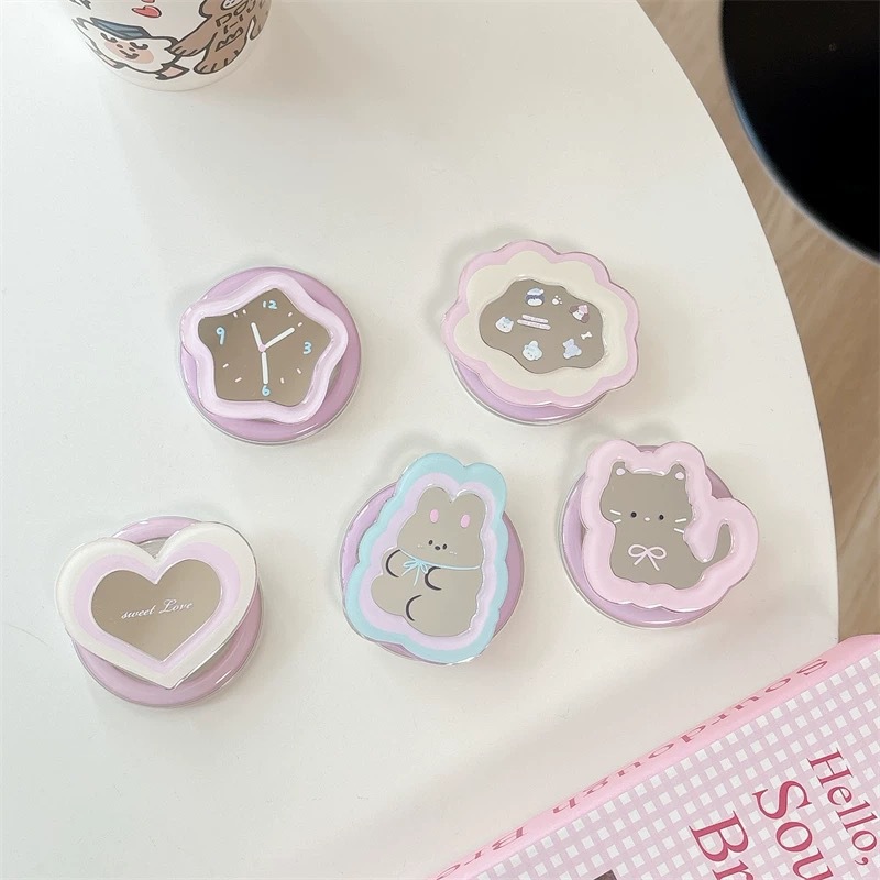 Kawaii Ins Mirror Pop Socket T - Pop Socket Grip review and price