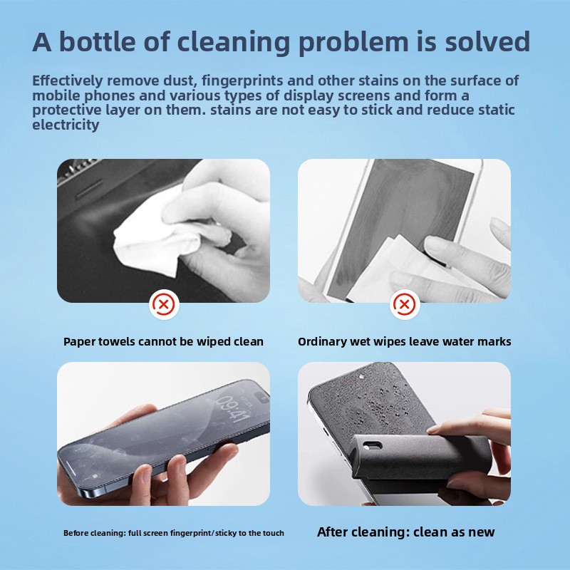 2 in 1 Spray Cleaner Wipe for  - Screen Cleaner Spray review and price