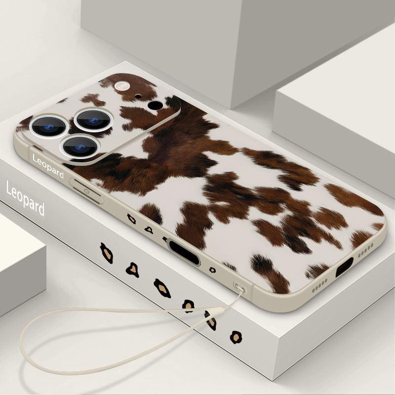 Leopard Print TPU Phone Case F - Lanyard Phone Strap review and price