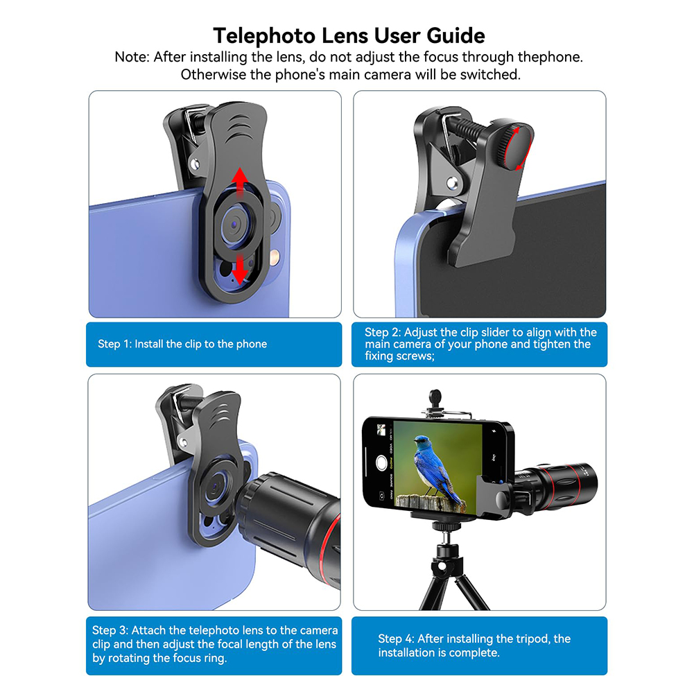 18/36/64X Telephoto Phone Lens - Lens Camera Clip review and price