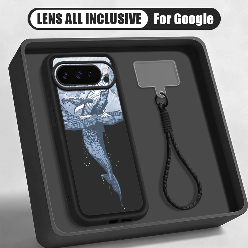 Humpback Whale Print Wrist Str - Lanyard Phone Strap review and price