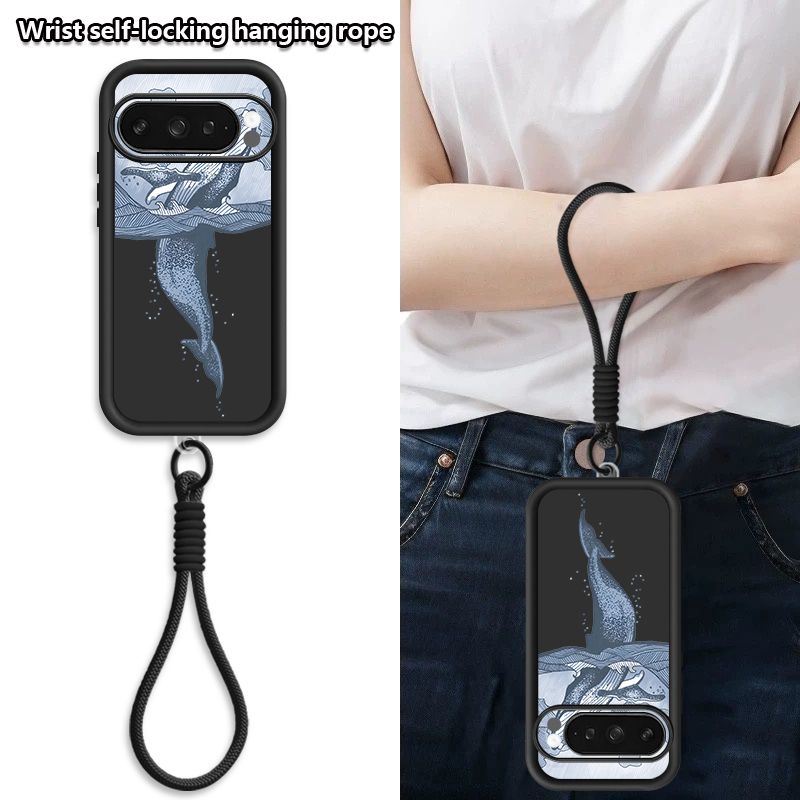 Humpback Whale Print Wrist Str - Lanyard Phone Strap review and price
