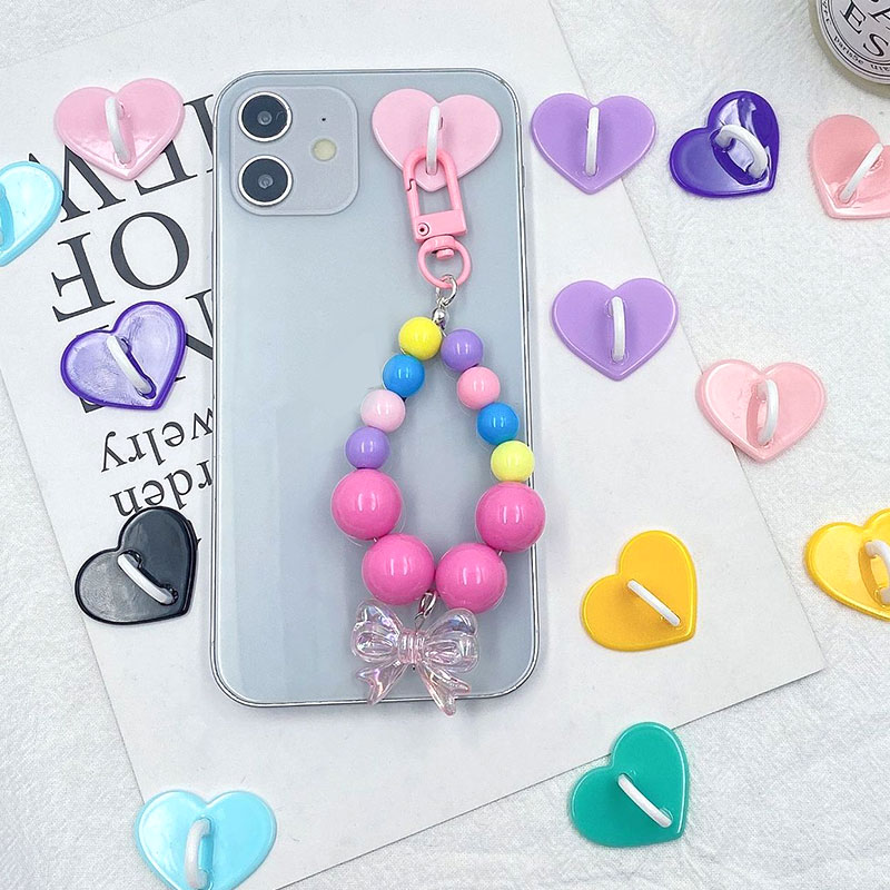 5PCS Kawaii Adhesive Metal Hea - Phone Accessories Hanger review and price