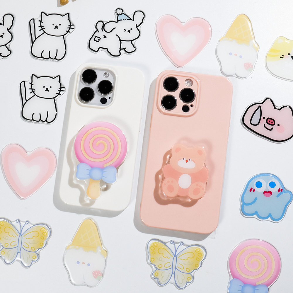 Cute Cartoon Grip Tok Acrylic  - Pop Socket Grip review and price