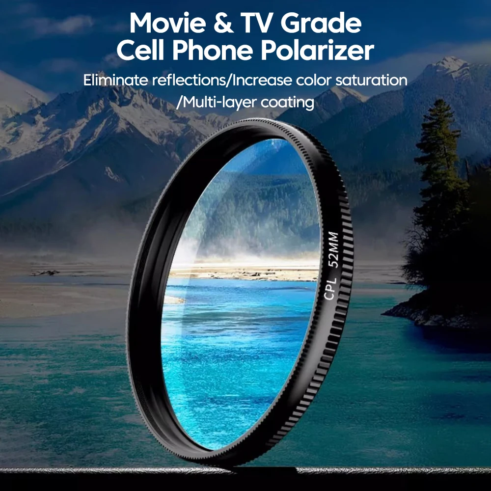 52mm CPL Mobile Phone Lens Fil - Lens Camera Clip review and price