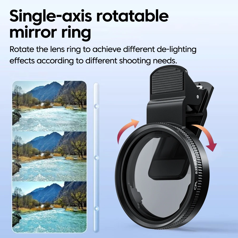 52mm CPL Mobile Phone Lens Fil - Lens Camera Clip review and price