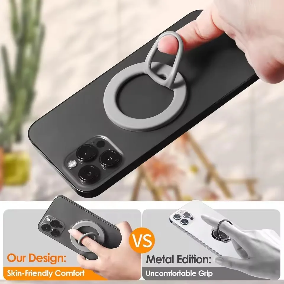 Magnetic Silicone Finger Ring  - Pop Socket Grip review and price