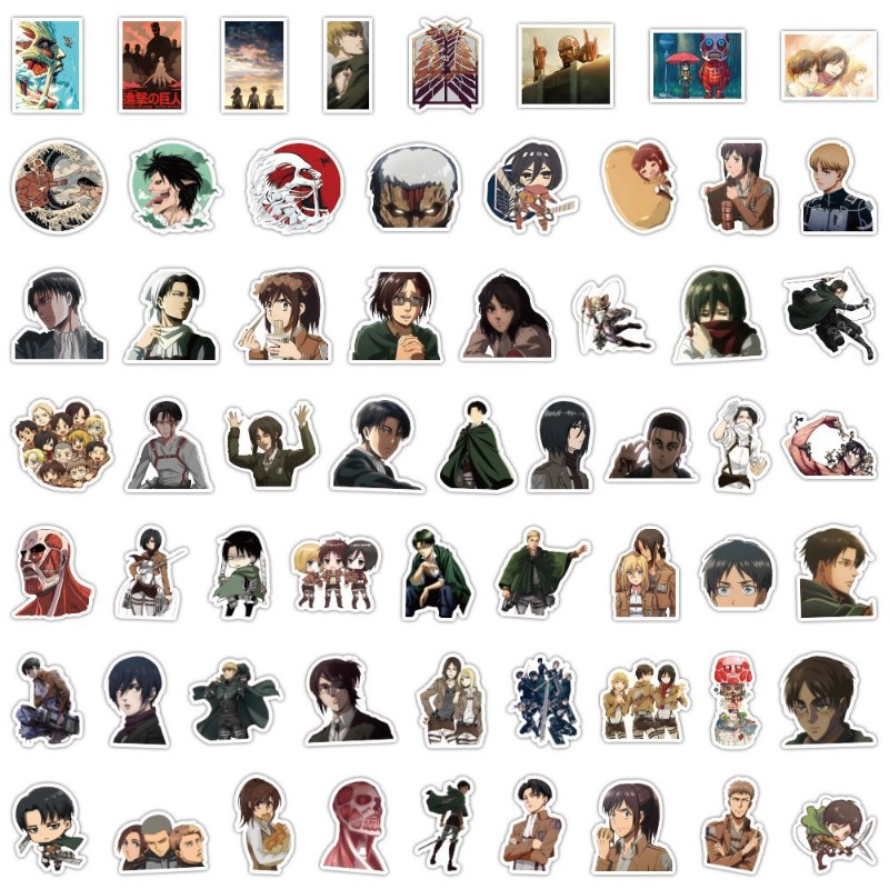 60Pcs Attack on Titan Anime St - Phone Accessories Items review and price
