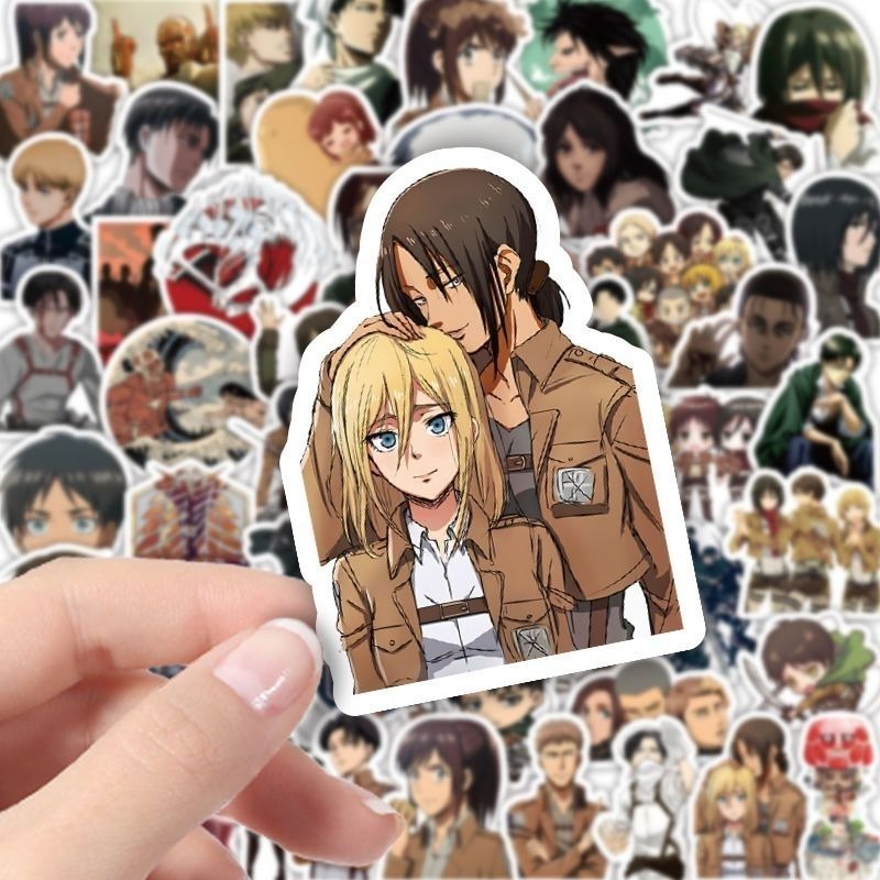 60Pcs Attack on Titan Anime St - Phone Accessories Items review and price