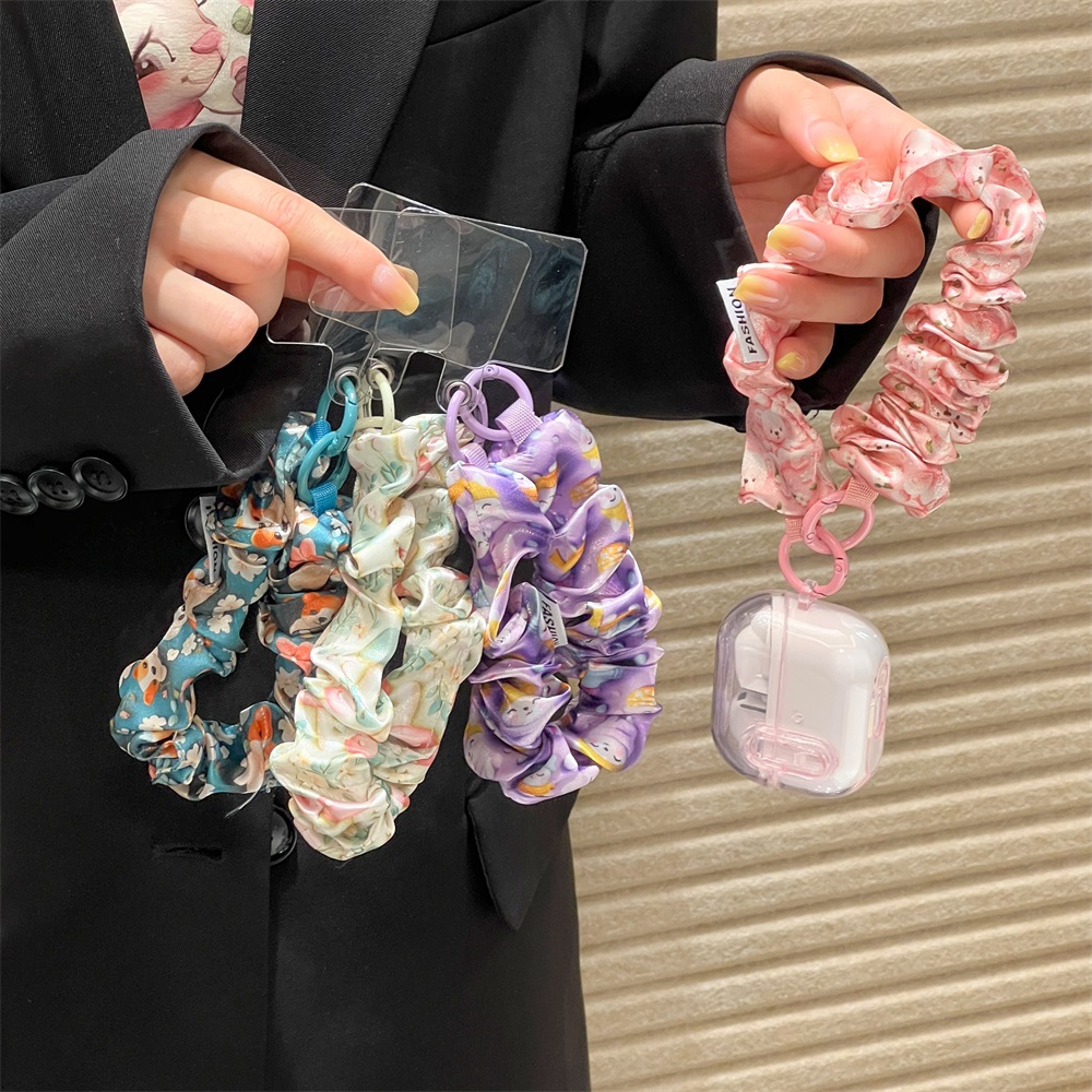 Women Silk Satin Scrunchies Un - Lanyard Phone Strap review and price