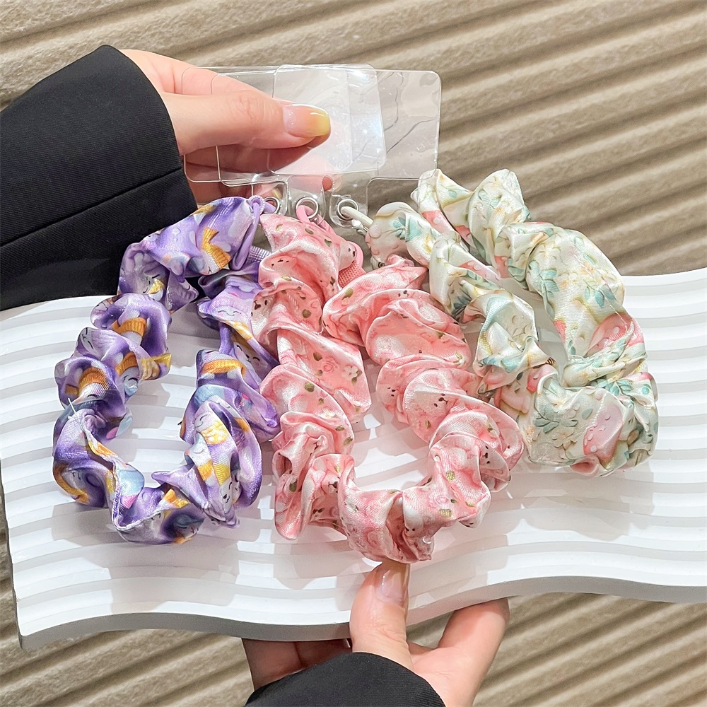 Women Silk Satin Scrunchies Un - Lanyard Phone Strap review and price