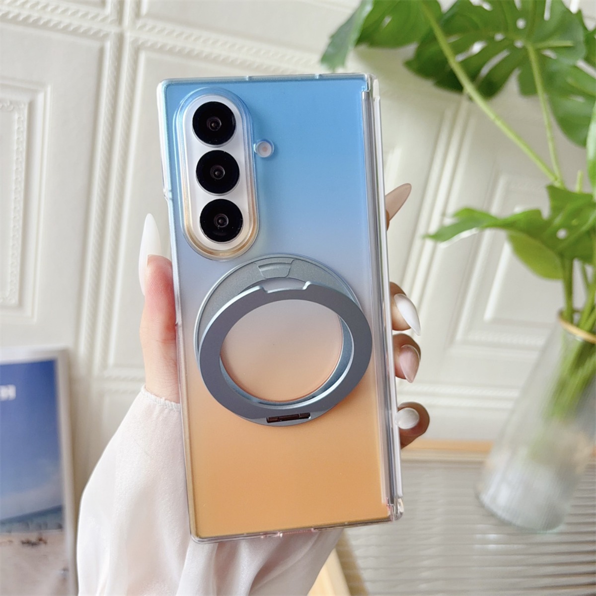 Gradient Transparent Rotate Ri - Phone Kickstand Ring review and price