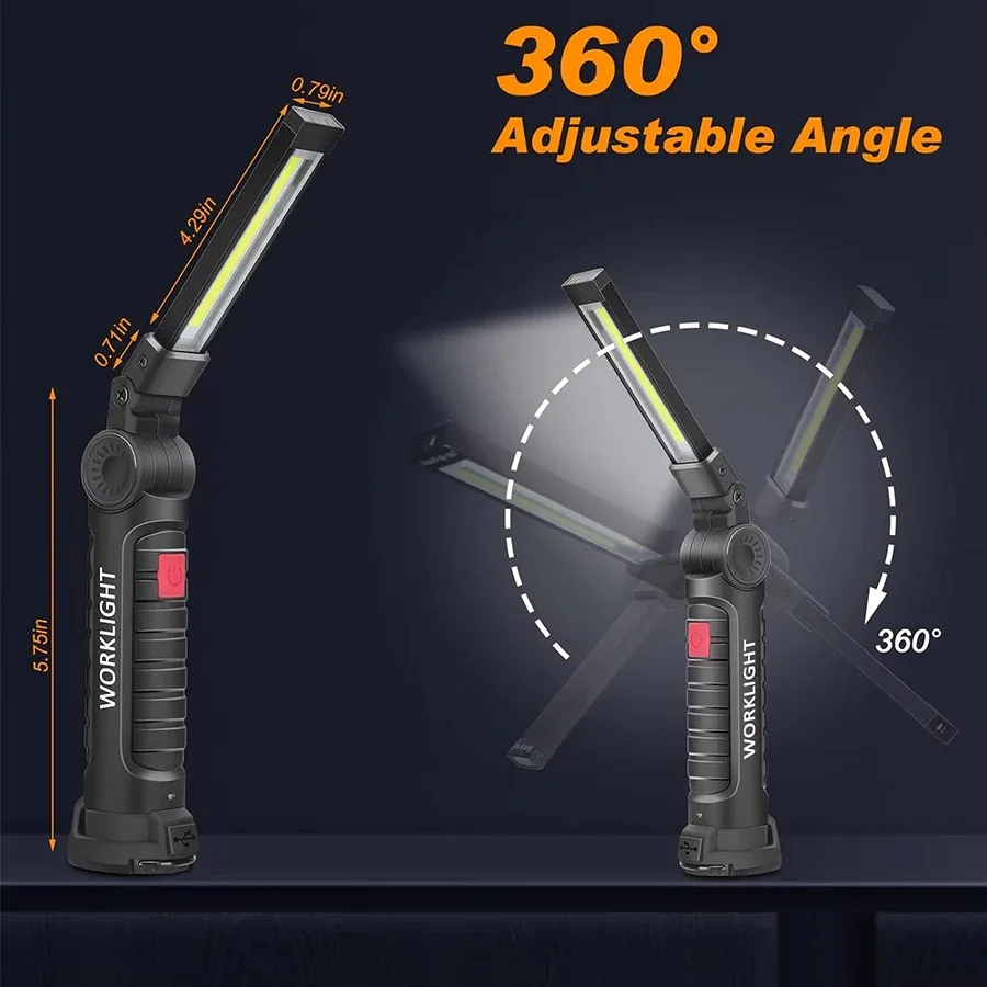 New Portable COB LED Flashligh - Type C Adapter review and price