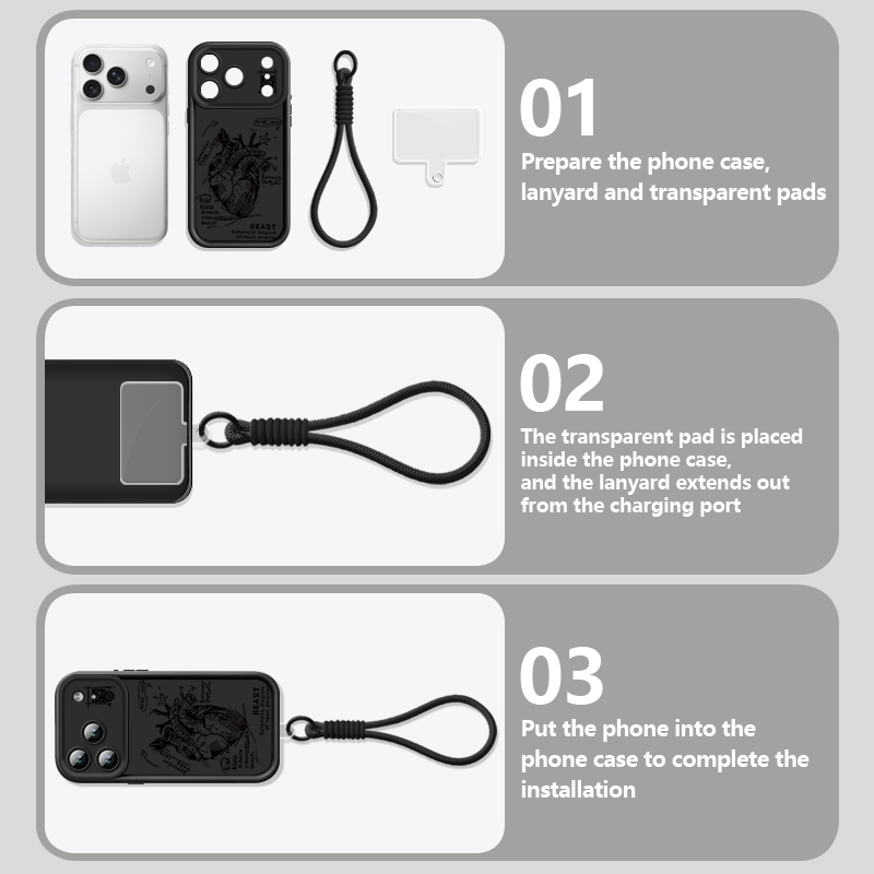 Creative Heart Model Pattern L - Lanyard Phone Strap review and price