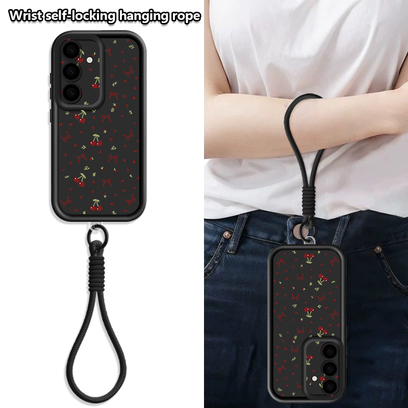 Little Cherry Pattern Lanyard  - Lanyard Phone Strap review and price