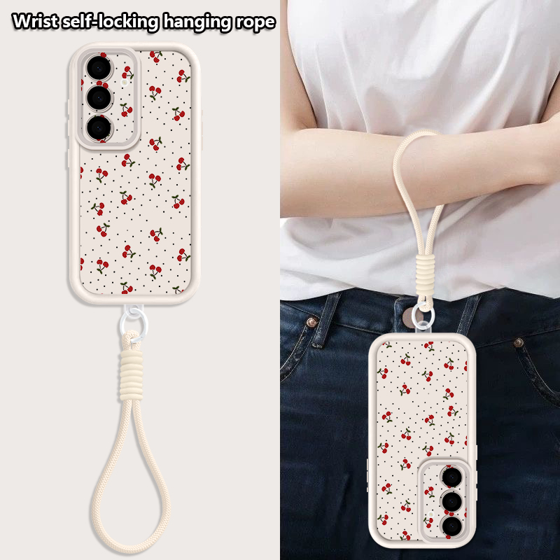 Little Cherry Pattern Lanyard  - Lanyard Phone Strap review and price