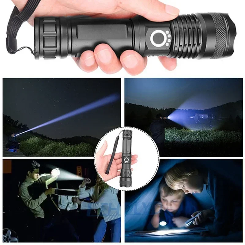 High Power XHP70 Led Flashligh - Type C Adapter review and price