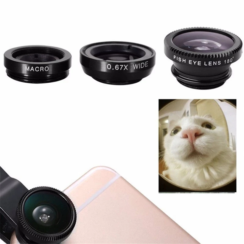 3in1 Fisheye Wide Angle Micro  - Lens Camera Clip review and price