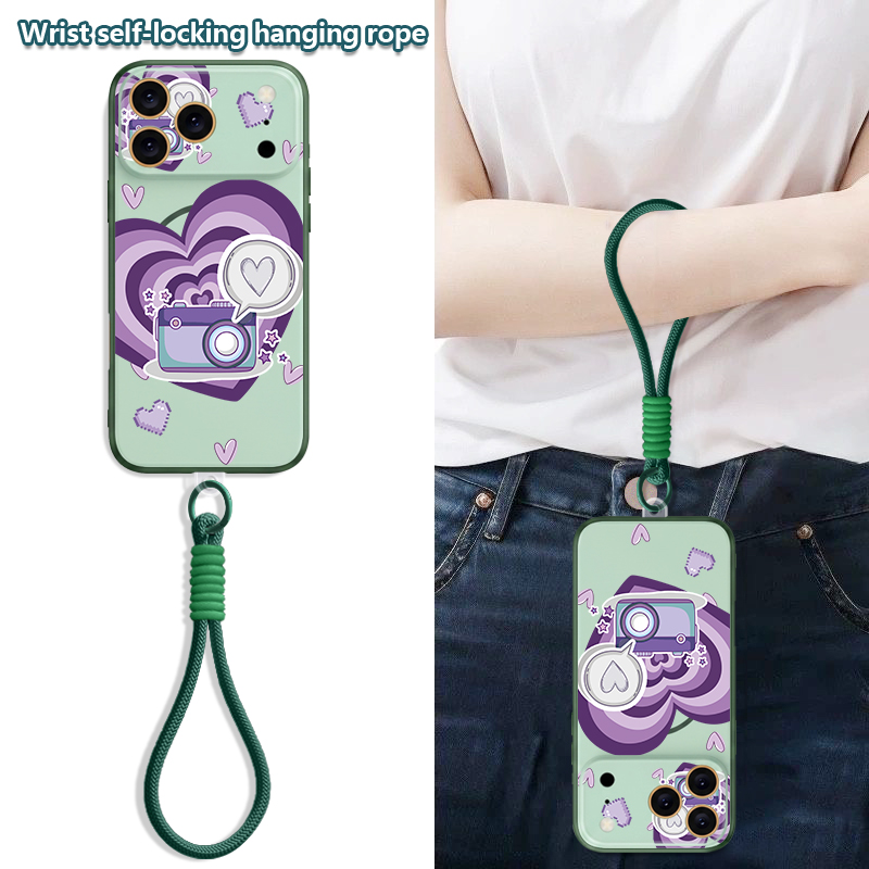 Love Heart Pattern Magnetic Ph - Lanyard Phone Strap review and price