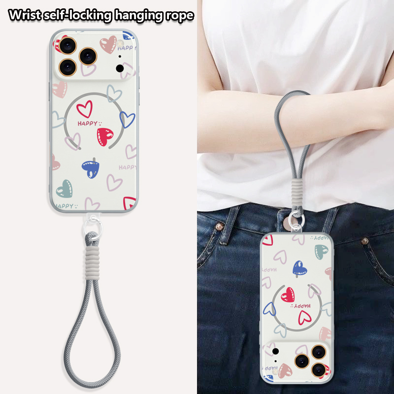 Love Heart Pattern Magnetic Ph - Lanyard Phone Strap review and price
