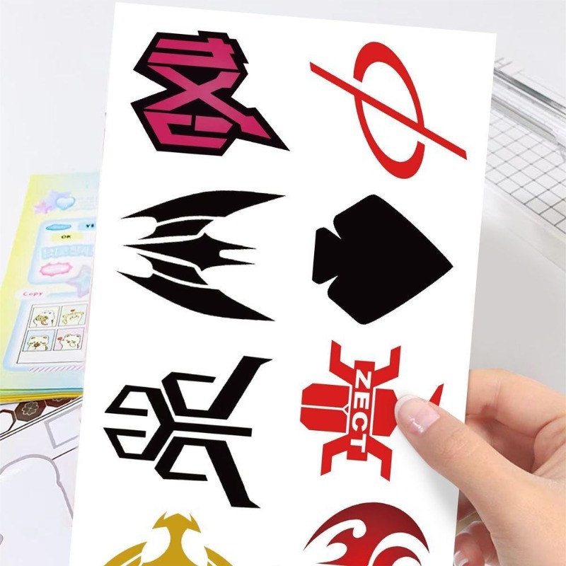60 Sheets Kamen Rider Logo Sti - Phone Accessories Items review and price