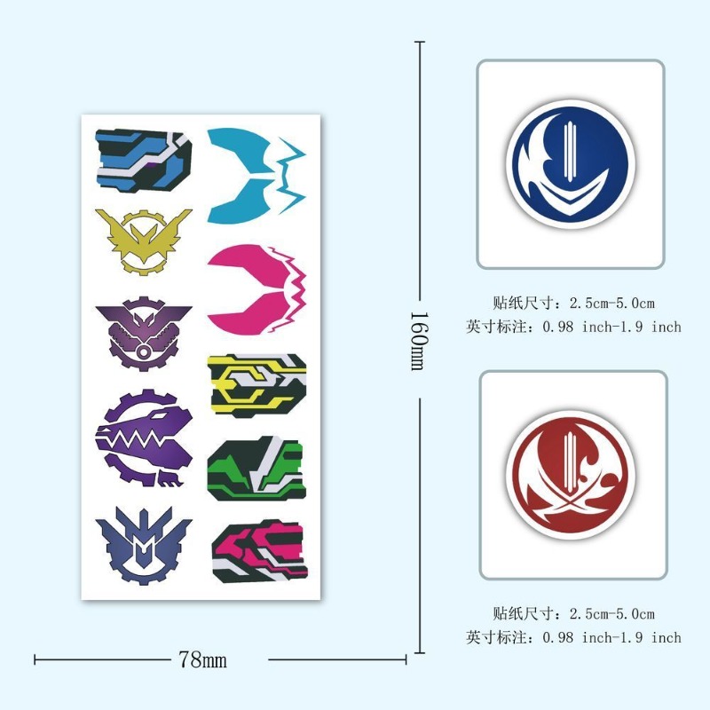 60 Sheets Kamen Rider Logo Sti - Phone Accessories Items review and price
